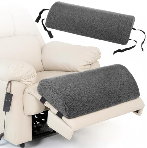 Queekay Recliner Leg Rest Cushion Large Half Moon Bolster Pillow 22.8 x 9.84 x 4 Inch Lumbar Support Pillow Bed Sleeping Semi Roll for Legs, Knees, Lower Back, Ankle and Foot Washable Cover(Grey)