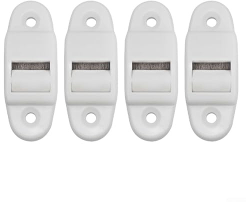 Pack of 4 Roller Shutter Belt Guide Rollers for 14mm Belts, Mounted PVC Design, Size 6x2 3cm, and Smooth Operation for Machinery Use