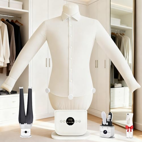 LXPINGMM Planchadora Inflable, planchadora automática humanoide táctil Mejorada, Secado rápido en 8 Minutos, para Cualquier Tipo de Tela en Ropa y Calzado A