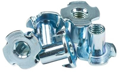 Dado a quattro artigli zincato, Dado for altoparlante a quattro griffe in acciaio spesso da 10 pezzi, inserto cieco a T(M8x16)