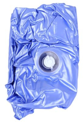 Naroote Canapé Gonflable avec Repose-Pieds, Pliable, en PVC, pour Le Camping (Blue)
