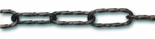 Chapuis LVBL16 Cadena para lámpara - Alambre de acero retorcido con acabado de bronce - 10 kg - Diámetro 2,2 mm - Largo 1,5 m