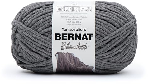 Bernat Blanket Yarn, Dark Grey