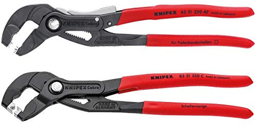 KNIPEX Tools 9K 00 80 135 US 2 Pc Hose Clamp and Click Clamp Set
