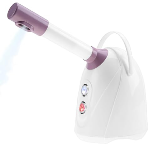 Facial Sauna Facial Steamer - Nano iónico Facial Steamer Facial Steamer Face Home Sauna SPA Facial Humidificador Pulverizador Mujeres Hombres Hidratante Limpieza de poros(EU)