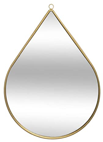 Atmosphera - Miroir Goutte - métal doré 21x29 cm