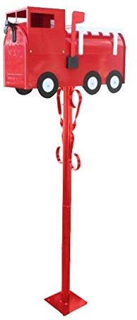 mailbox Car Styling American Mailbox, Decorative Photography Props Letter Box Outdoor Waterproof Mailbox (Red)