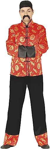 FIESTAS GUIRCA Costume Déguisement Homme Chinois - Déguisement Japonais Homme Taille XL 56-58