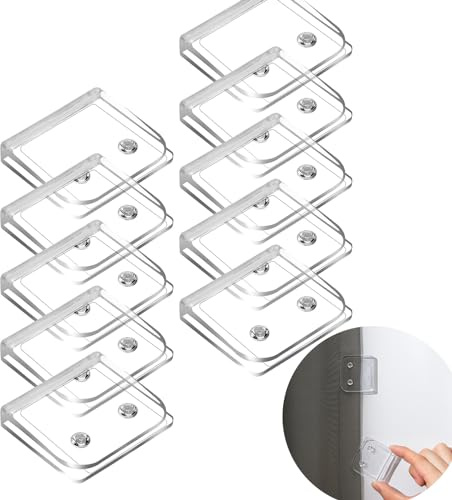 10 Pz Clip per Tende da Doccia Autoadesiva, Clip di Fissaggio per Tenda da Doccia, Bagno Antivento Proteggere Clip per Bagno Soggiorno Camera da Letto, protezione per bagno, accessori per la doccia