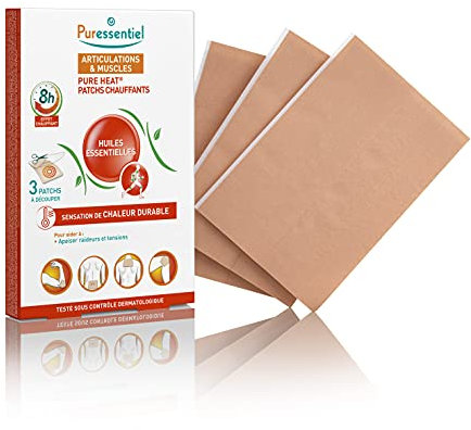 Puressentiel - Articulations & Muscles - Effet Chauffant Naturel pendant 8 heures - Patchs Chauffants aux 14 Huiles Essentielles - Lot de 2 x 3 patchs