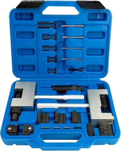 ZKTOOL Kit di strumenti per la rimozione della catena di distribuzione del motore compatibile con motore Mercedes Benz M271 M272 M273 M274 M276, set di rivetti per catena di distribuzione, Duplex