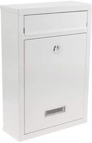 Kippen 10006AC - Boîte aux Lettres modèle Mail de Couleur crème. Dimensions : 320 x 215 x 90 mm.