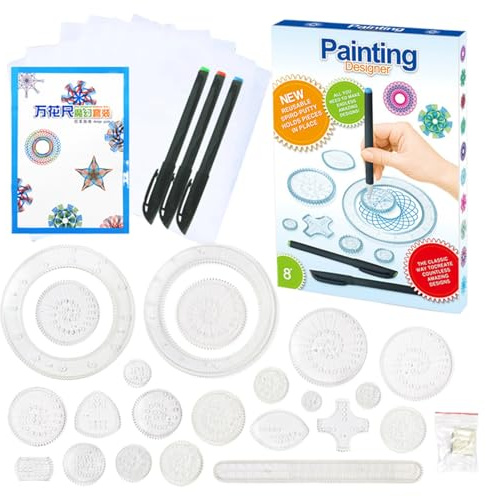 Ensemble De Règles De Modèle - Pochoirs De Dessin Géométrique Avec Guides De Mesure, Outil De Formes En Plastique | Kit À L'échelle De Précision, Modèles Transparents Pour La Conception Architecture P
