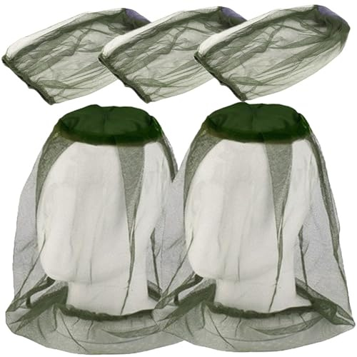 FONDOTIN 5 Pezzi Cappello Multifunzionale con Traspirante per Apicoltura e Attività All Aperto Leggero e Protezione per Escursioni e Camping