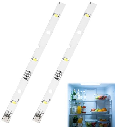 2 tiras de luz LED para frigorífico Rongsheng Hisense Gorenje E349766 MDDZ-162A 1629348 1529227, 12 V CC, 1,5 W, luz blanca fría, piezas de repuesto para frigoríficos