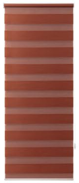 GoodHome Elin 2 - Store Enrouleur Jour/Nuit Terracotta 45 x 140 cm