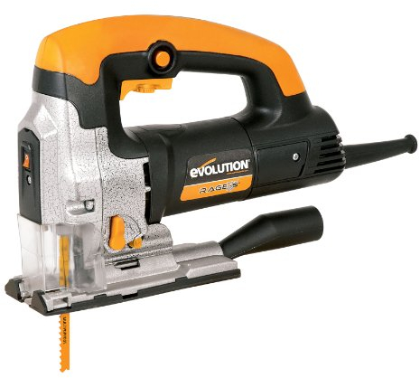 Evolution Power Tools 075-0002 RAGE 7-S Multi-Material Jigsaw, 710 W (230 V), Orange