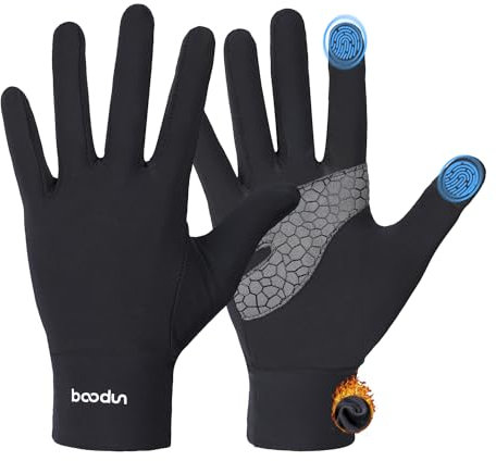 Tofern Herren Damen Thermo Handschuhe Touchscreen Unterziehhandschuhe - Winter Warme FahrradHandschuhe Skihandschuhe für Ski, Fahren, Radfahren, Wandern