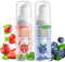 Dentifrice mousse enfant, dentifrice pour soins bucco-dentaires pour enfants,gencives nettoyantes en profondeur,dentifrice enfant mousse (Fraise&Myrtille)