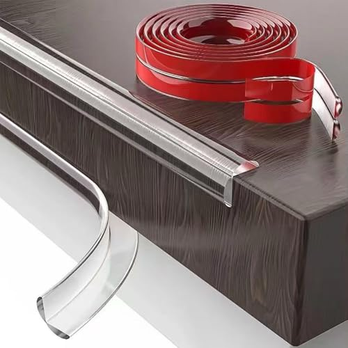 Protections Coin de Table pour Bébé, 2/4/6 Mètres Protection des Bords de Meubles et 4 Protecteurs d’Angles, Transparent Pré-adhésif PVC Protecteur des Bords Bebe