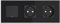 PULSAR Wechselschalter mit Steckdose x2 Schwarz Glas 3-Fach, Lichtschalter mit Doppelsteckdose mit Kindersicherung Unterputz 16A 228 x 86mm