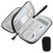 NVIYAM Organizador Cables Viaje, Organizador Cables Viaje Impermeable, Accesorios Estuche Cables Portátil, Estuche Cables para Cargador, Memoria USB, SD Tarjeta y Adaptadores, Gris (Negro)