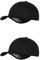 GIDUTEX Flexfit Unisex Wooly Combed Cap 2er Pack inkl. Schlüsselband Baseball Cap Basecap by (DE/NL/SE/PL, Alphanumerisch, L, XL, Black/Black)