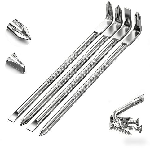 Set di 4 cacciaviti angolari a 90°, magnetici, offset