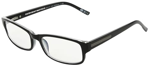 Foster Grant James Multifocus Reading Glasses With Anti-Reflective Glasses Coating, Unisex