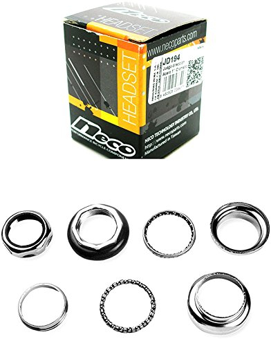 Onogal 2933 - Cuscinetti a sfera serie sterzo da 1’’ per bicicletta, in acciaio cromato