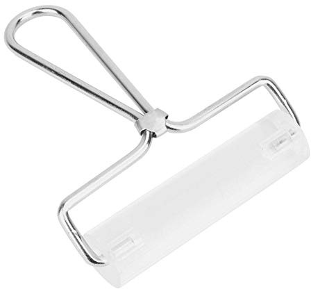 Non-stick klar akryl rulllera kavel med stålhandtag för polymerlera skulpturverktyg