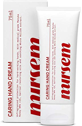 Nursem FRAGRANCE FREE HAND CREAM – 75ml | Fast-absorbing, natural hand cream cruelty free for sensitive skin