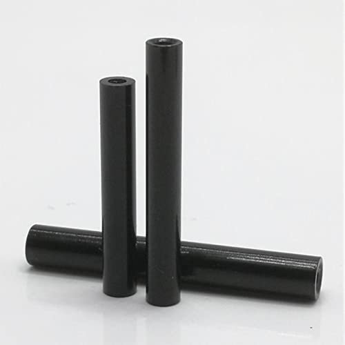 5-10pcs.M2 m2.5 m3 m4 Negro o rojo Separador de aluminio redondo Varillas de columna Espaciador de aluminio redondo para multirrotores RC-M2 10PCS, 25mm, Negro