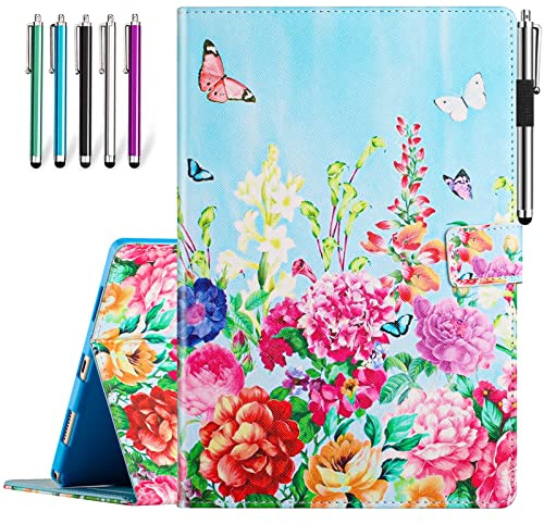 CIAOYE Hülle für Samsung Galaxy Tab A8 10.5 Hülle 2022 SM-X200/X205/X207, Premium PU Leder Hülle Multi-View Winkel Ständer Stoßfeste Abdeckung für Galaxy Tab A8 10,5 Zoll Tablet, Garten