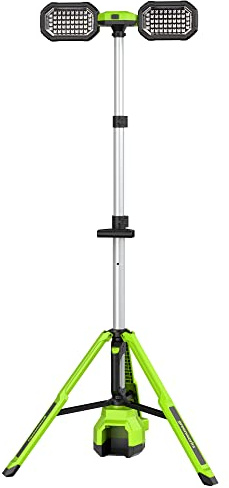 Greenworks 24 V 3 000 lumen stående byggstrålkastare, LED-arbetsstrålkastare, endast verktyg