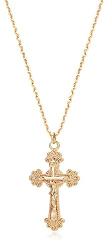Jenosy Damhalsband i 18 K guldpläterad mässing med korshänge, kraghalsband för kvinnor, kreativa smycken för kvinnor och flickor, påskgåvor, berlocker