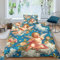 QINGTIANFC Engel Bettbezug Set 3D-Druck Erwachsene Göttlicher Glaube Bettbezug-Set Aesthetic Mit Reißverschluss Microfaser Bedding Single（135x200cm）
