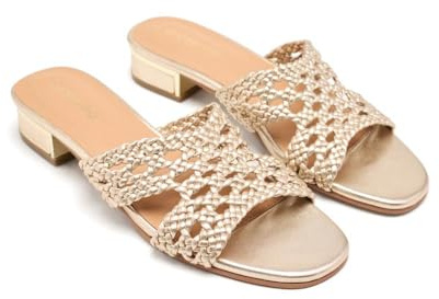 GIOSEPPO Sandalias Mules Piel Trenzada Linn