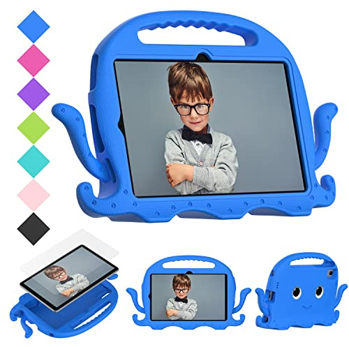 Tablettskydd Barnfodral Compatible with Samsung Galaxy Tab S6 10,5 2019 SM-T860/T865 med handtagsstötfångare | Skyddande barnsäkert stativ Tablettskydd Eva Stötsäkert Lätt droppsäkert Hemma för surfp