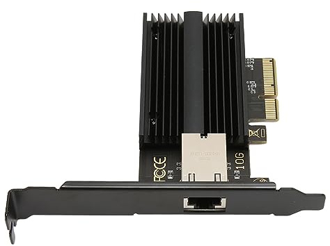 Ultrahöghastighet 10gbps nätverkskort, multifunktionellt wifi-kort Värmeavledning Interna datornätverkskort för Office Internet Bar Data Centers