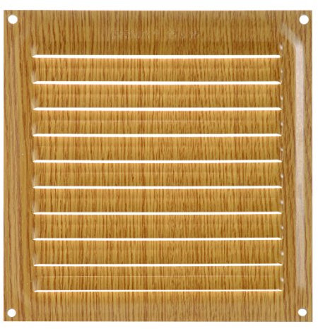 Brinox B70220Y - Rejilla de ventilación (15 x 15 cm) color madera clara
