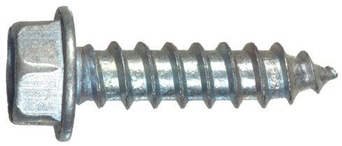 The Hillman Group 70277 8 x 3/4-Inch Hex Washer Head Slotted Sheet Metal Screw, 100-Pack,Zinc
