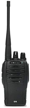 Midland G10 Radio Ricetrasmittente Walkie Talkie 8 Canali PMR446 e 8 Canali Preimpostati, 1 Ricetrasmettitore, Batterie Ricaricabili Li-Ion 1200 mAh, Caricabatterie da Tavolo e Adattatore da Muro