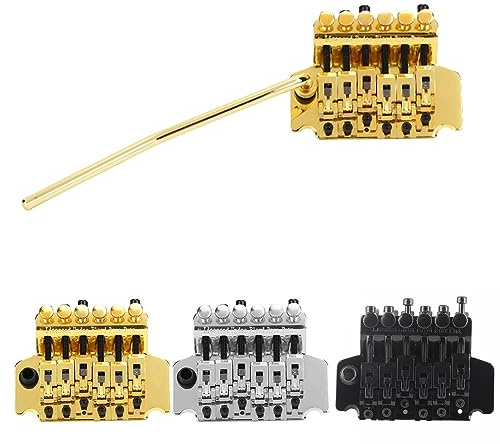 Double Locking Tremolo Bridge, Stable Tuning Precision ST Compatible Guitar Bridge System for Professional Musicians, Studio Recording, Live Performance, Guitar Repair Shops