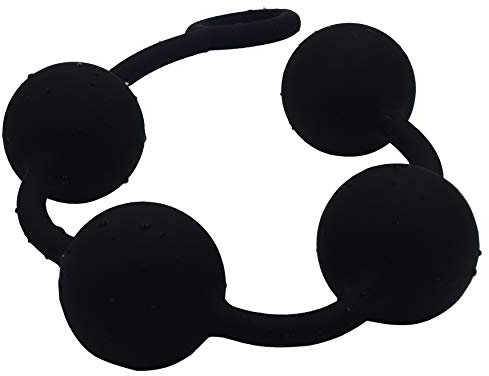 Silikon Anal Kette mit 4 Kugeln(Ø 50 mm), Silikon Analkugeln Anus Masturbator Fetisch Analdusche Silikon Anal Sex Spielzeug für Männer und Frauen (L)