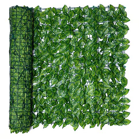 courti Faux Privacy Zaun - Sichtschutz aus Künstlichem Efeu Künstlicher Heckenzaun Und Faux Ivy Vine Leaf Dekoration für Außendekoration Garten