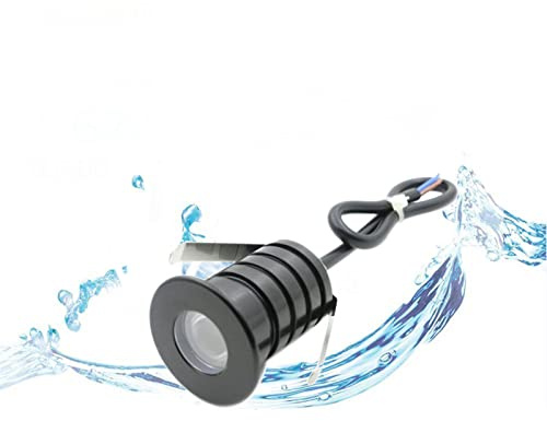YASHIDA Recessed LED Deck Step Lights with Protecting Shell, In Ground Outdoor LED Landscape Lighting IP67 Waterproof,12V 24V Low Voltage for Garden,Yard Steps,Stair,Patio,Floor,Kitchen Decoration