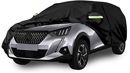 Bâche Voiture Étanche Compatible avec 2013-2024 Peugeot 2008 Active Allure GT Line Flagship GT, Housse de Protection Voiture Extérieur Respirante Contre Pluie Soleil Poussière