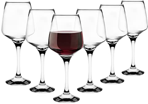 Glasmark Krosno Conjunto De 6 Copas De Vino Tinto Copas De Vino Tinto Copa De Vino Copa De Vino Blanco Transparente 360Ml