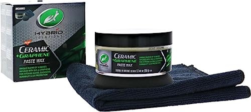Turtle Wax Hybrid Solutions Cire Voiture Paste Céramique Graphène, 155g, 1 Unité, Protection Peinture Avancée, Finition Brillante Extrême, Pour Voitures, Camions et Plus